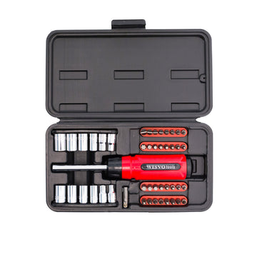 Socket set 1/4 in plastic case 3114 S46