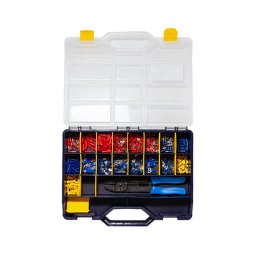 Cable lugs, assortment box + pliers S531