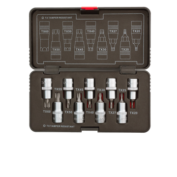 Socket set-screwdriver 1/2 TX with bore 3112TXTR S09 - TXTR20-60