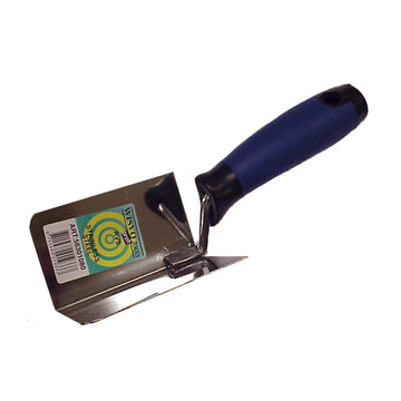 Truelle d'angle, inox, angle rentrant, BI 80