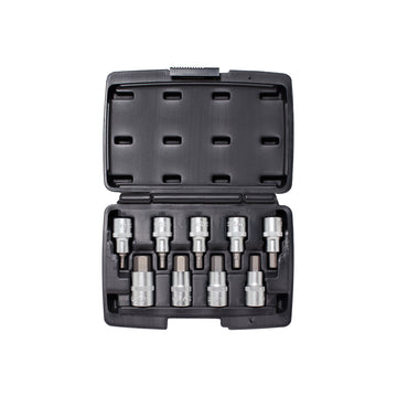 Socket set 1/2 hex in plastic case 3112HX S09 - HX4-17