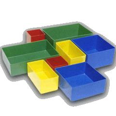 Insert tray, plastic, green 108 x 162 x 63