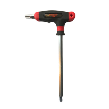 Haakse stiftsleutel met T-greep, TX met boring  TRTX55