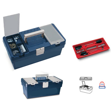 Boîte à outils, plastique 400 x 217 x 166